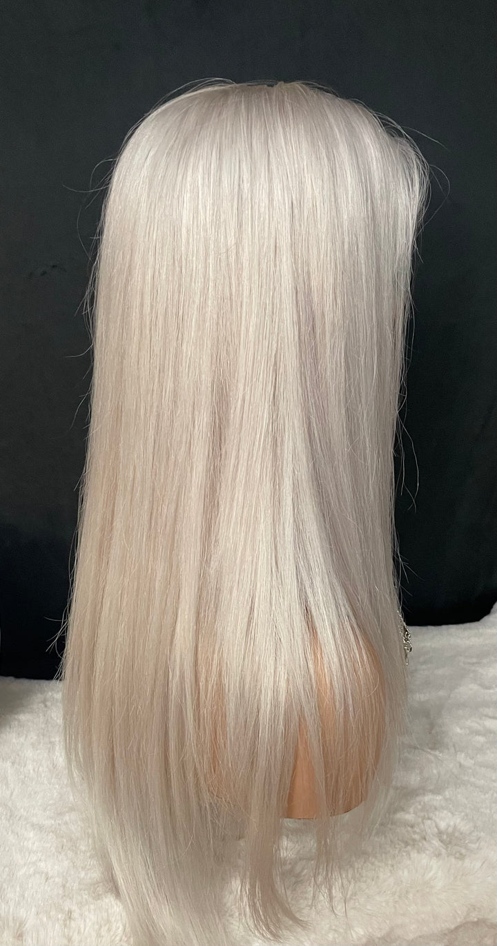 SILVANA - ICY WHITE BLONDE PREMIUM EUROPEAN LUXURY HAIR WIG - HD Lace Front - Invisible Knots - Natural Hairline