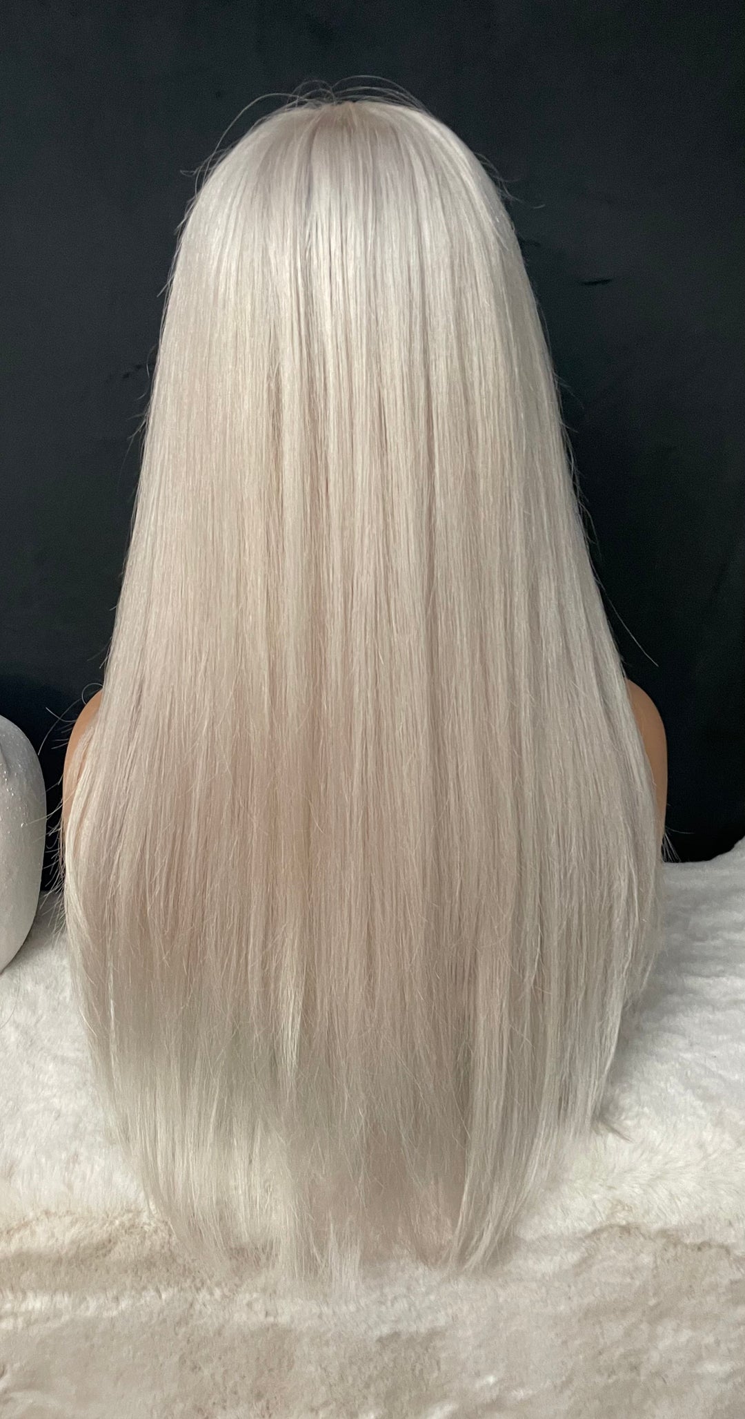 SILVANA - ICY WHITE BLONDE PREMIUM EUROPEAN LUXURY HAIR WIG - HD Lace Front - Invisible Knots - Natural Hairline