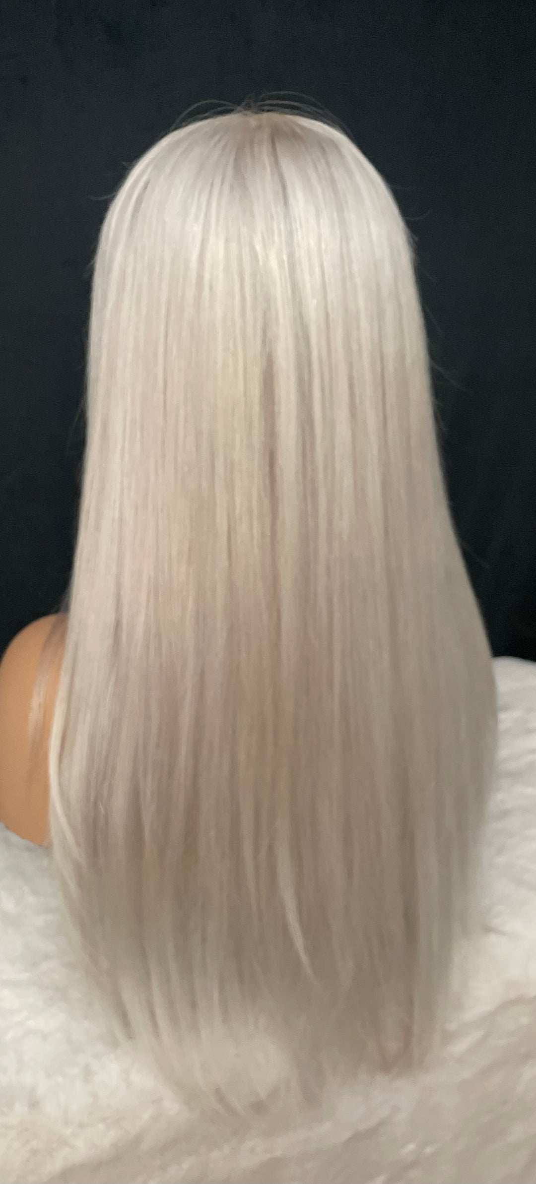 SILVANA - ICY WHITE BLONDE PREMIUM EUROPEAN LUXURY HAIR WIG - HD Lace Front - Invisible Knots - Natural Hairline