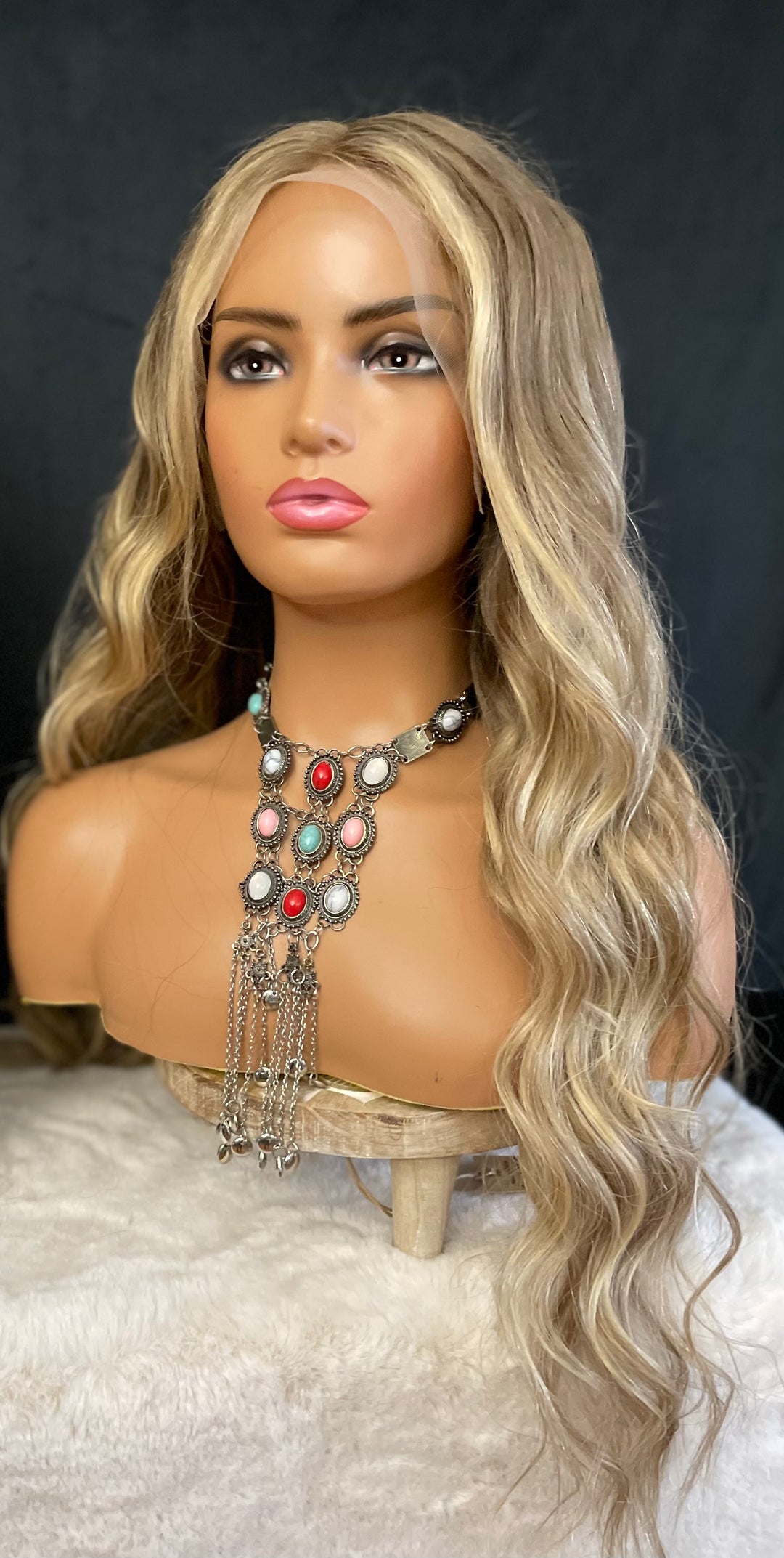 ALLEGRA - HD LACE FRONT WIG - DIMENSIONAL COOL AND DARK BLONDE - PREMIUM EUROPEAN HUMAN HAIR - 26"