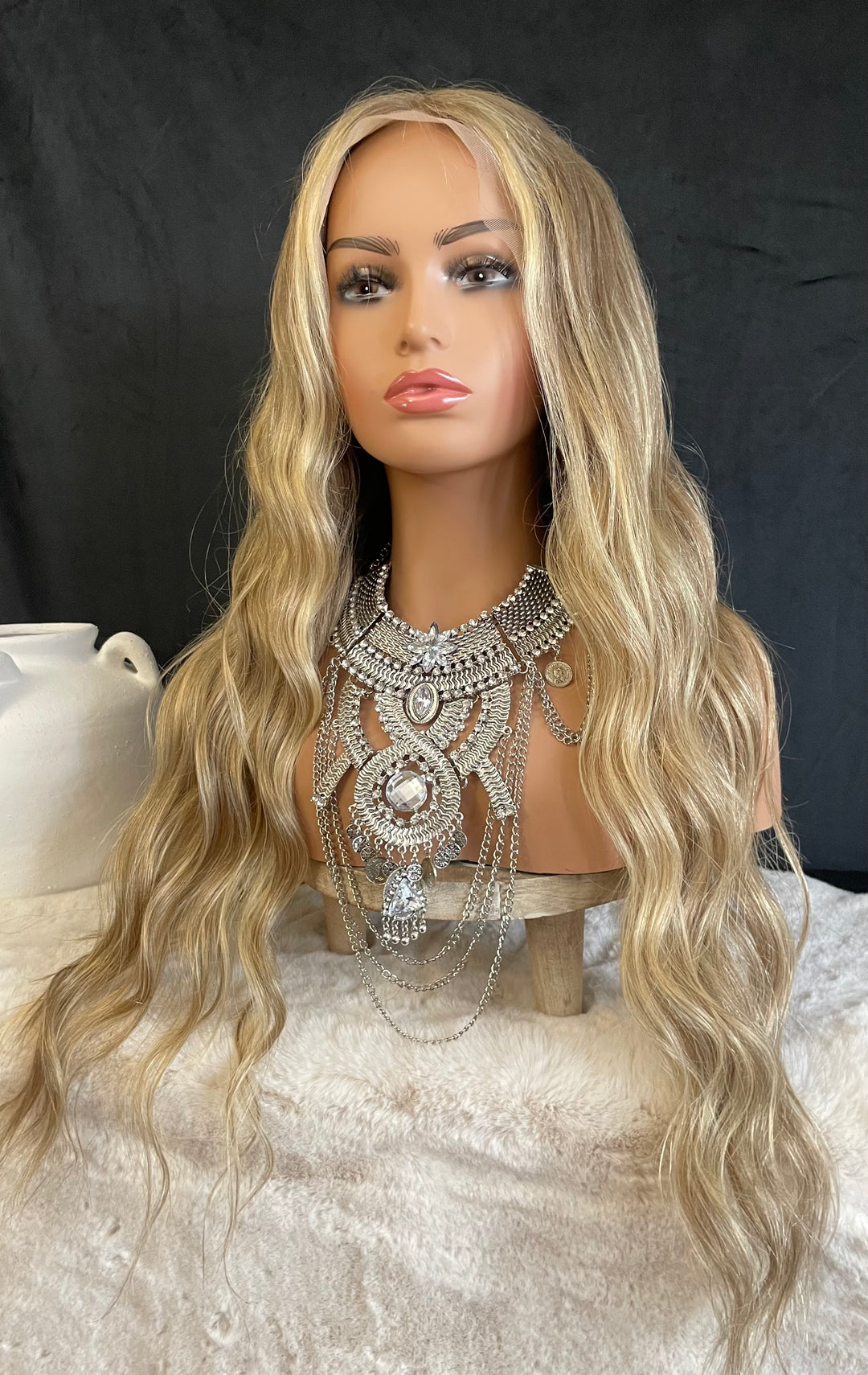 ALLEGRA - HD LACE FRONT WIG - DIMENSIONAL COOL AND DARK BLONDE - PREMIUM EUROPEAN HUMAN HAIR - 26"