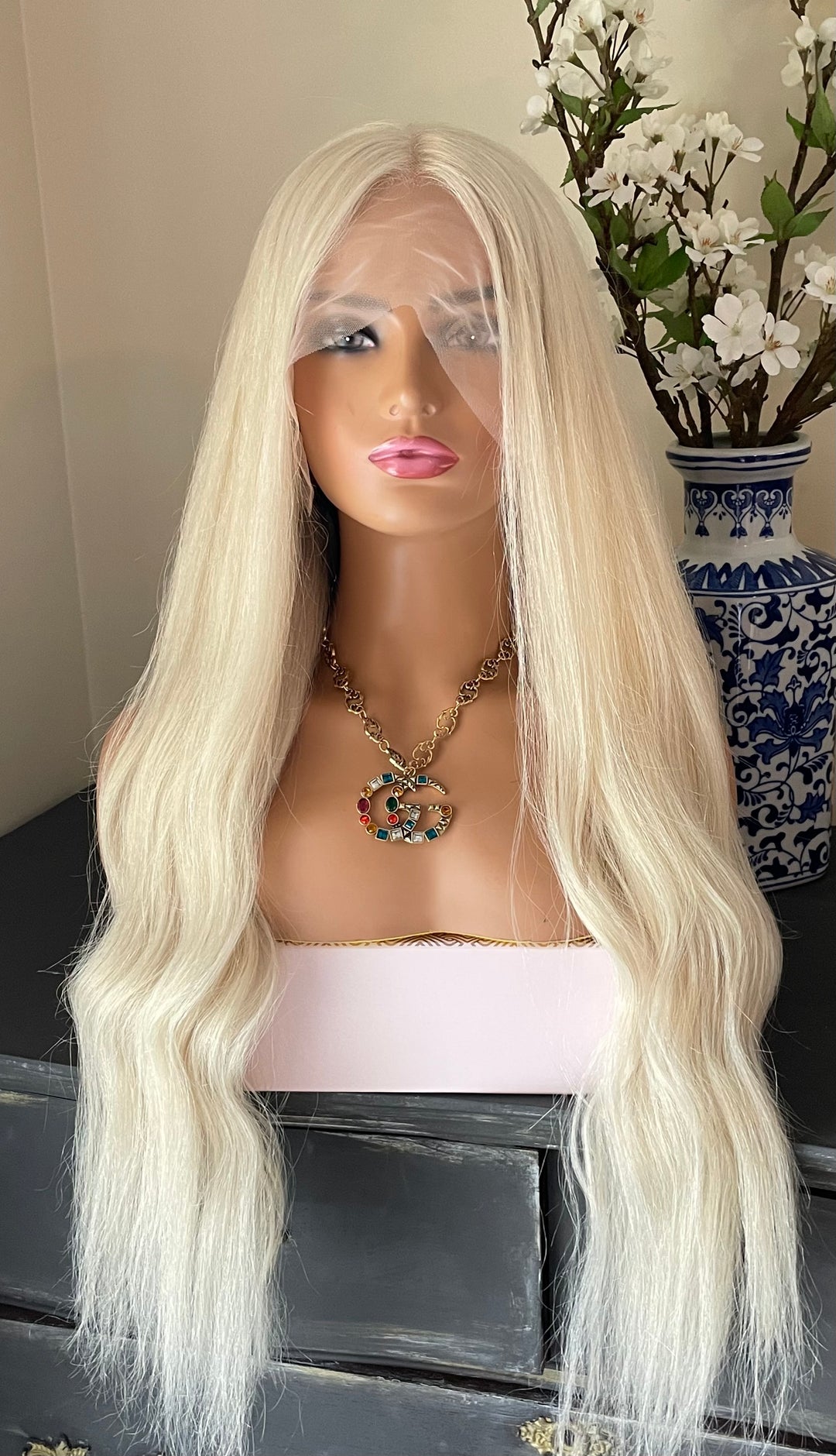 Magic Hairline Glue-Less Wigs Collection - Platinum Blonde Wig - HD Lace Front